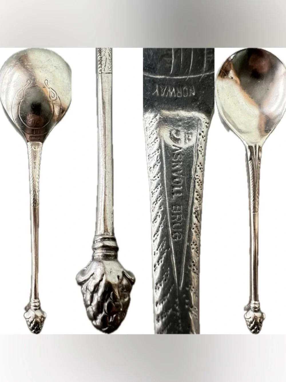 🥄Askvoll Brug Norway Pewter Spoon 7.125”